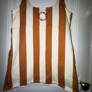 NWOT - Simon Miller Striped Brown and White Mini Dress